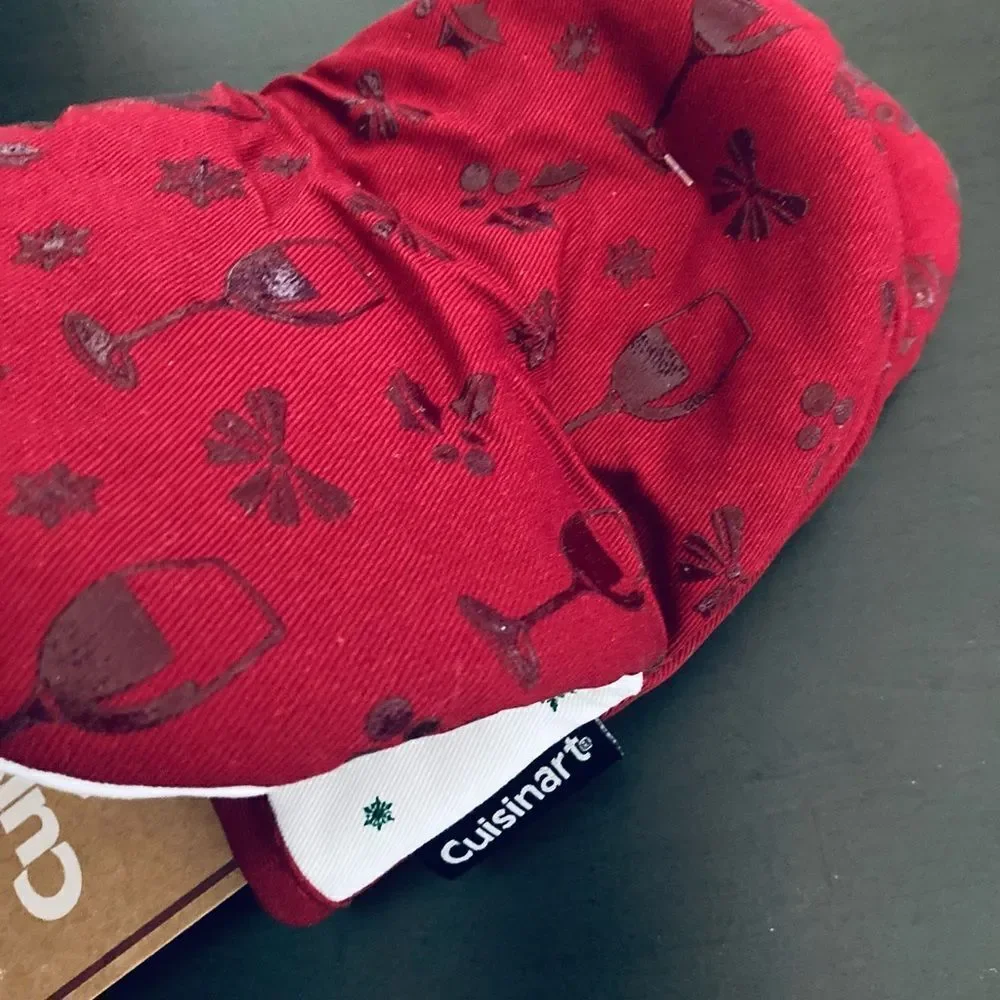 Cuisinart Christmas Wine Lover Oven Mitts